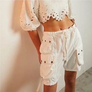 Free People Moon Bay Parachute Shorts